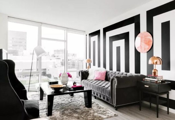 Màu sơn phòng khách đẹp - Màu đen