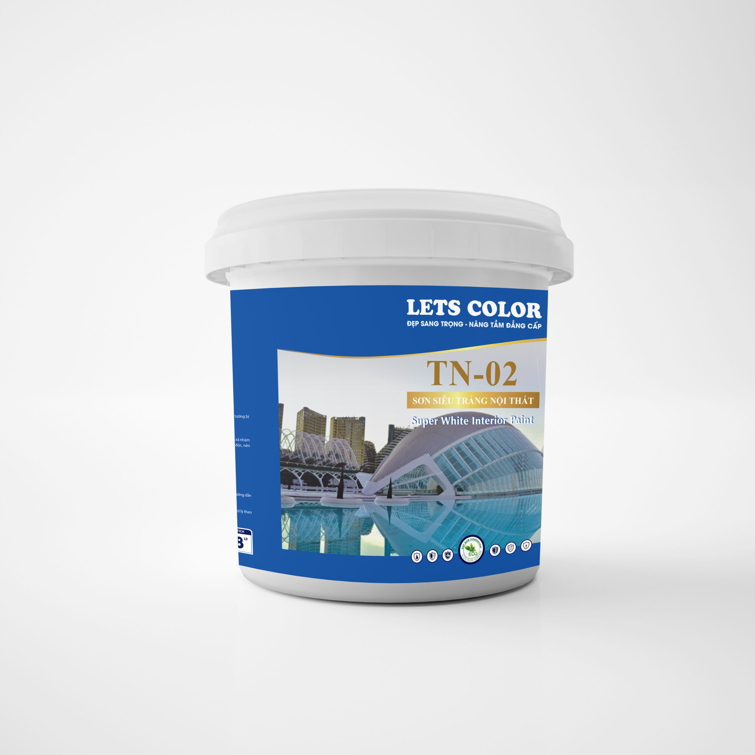 Sơn siêu trắng nội thất Lets Color TN-02 Sơn siêu trắng nội thất Lets Color TN-02