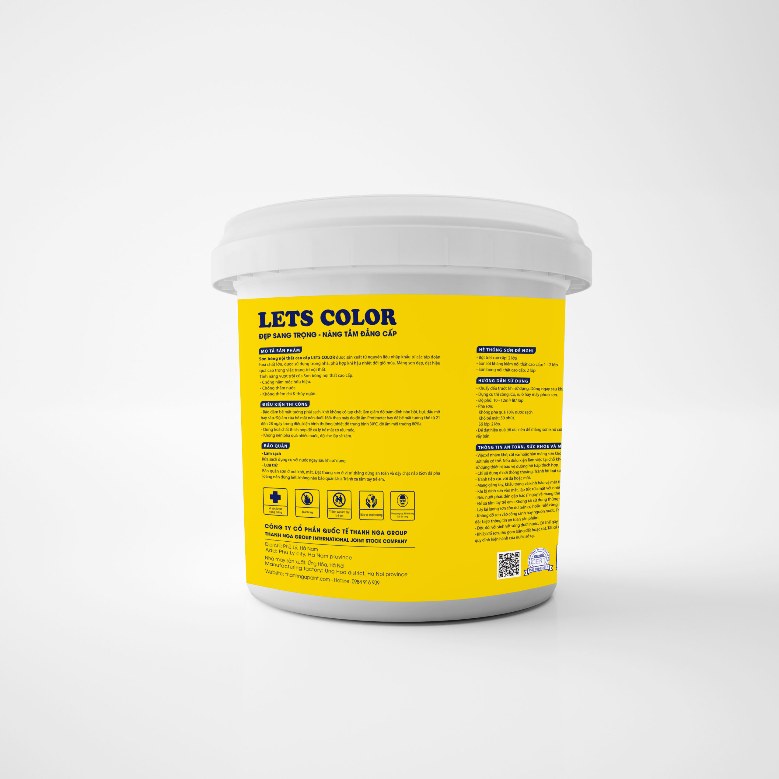 Sơn bóng nội thất cao cấp Lets Color TN-03 Sơn bóng nội thất cao cấp Lets Color TN-03