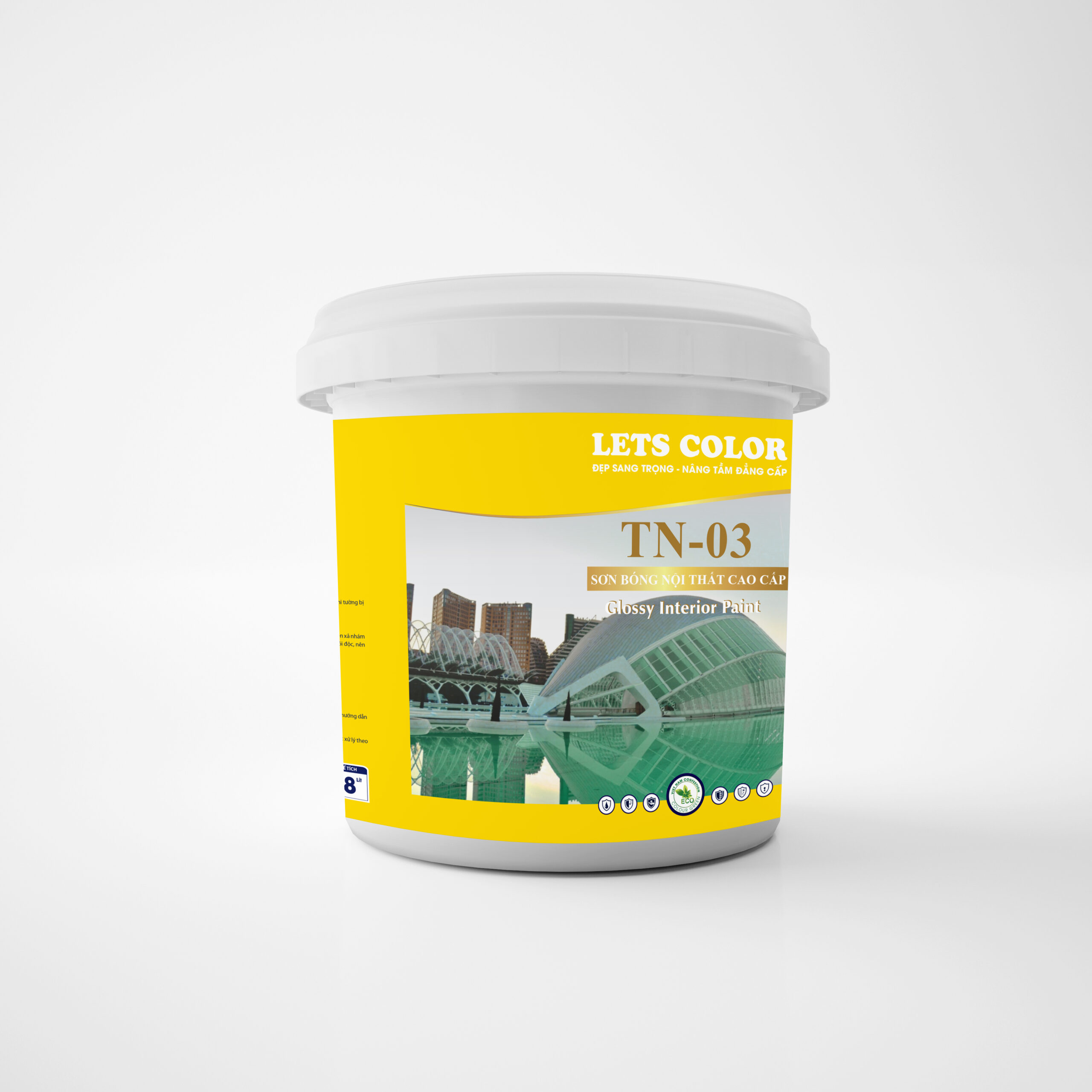 Sơn bóng nội thất cao cấp Lets Color TN-03 Sơn bóng nội thất cao cấp Lets Color TN-03