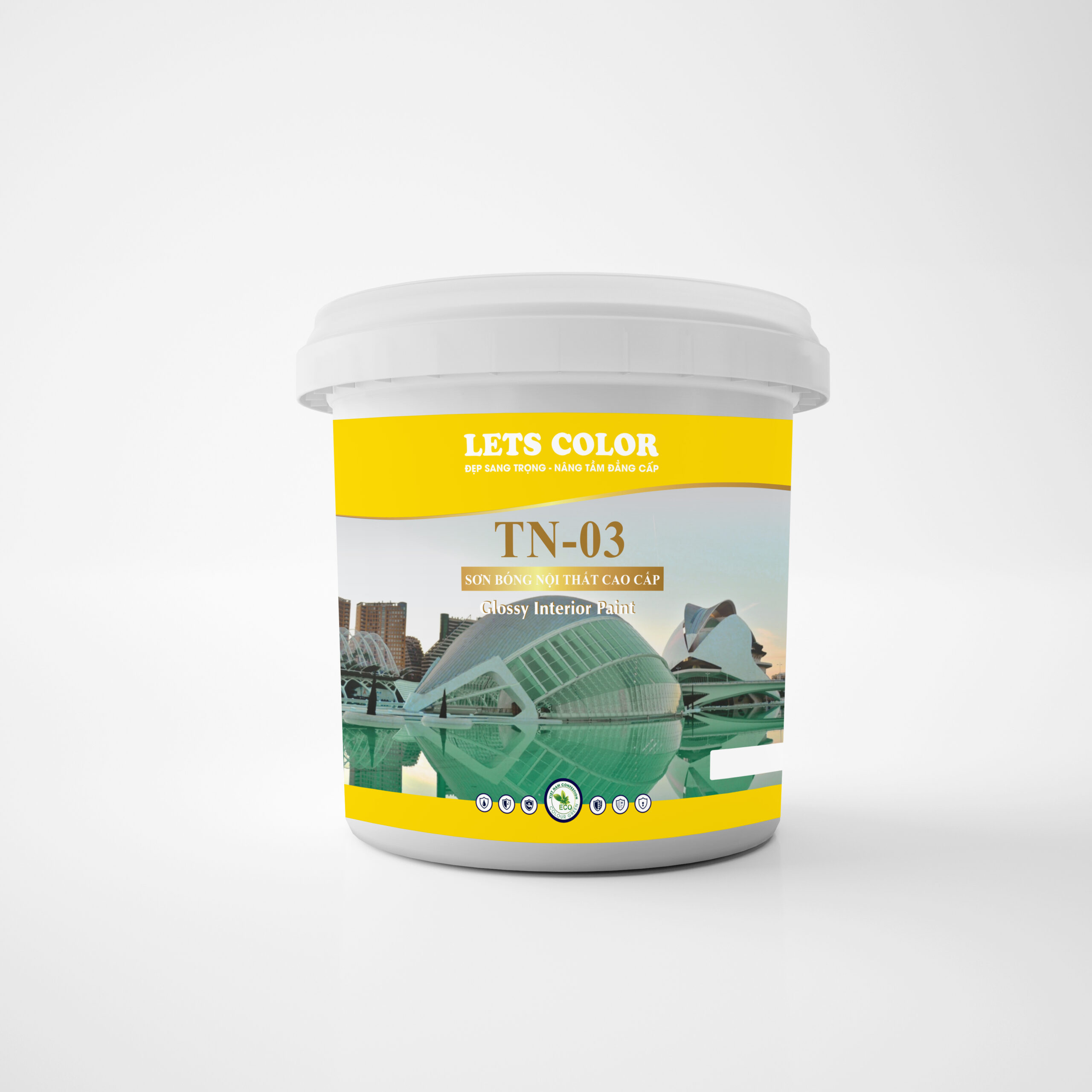 Sơn bóng nội thất cao cấp Lets Color TN-03 Sơn bóng nội thất cao cấp Lets Color TN-03