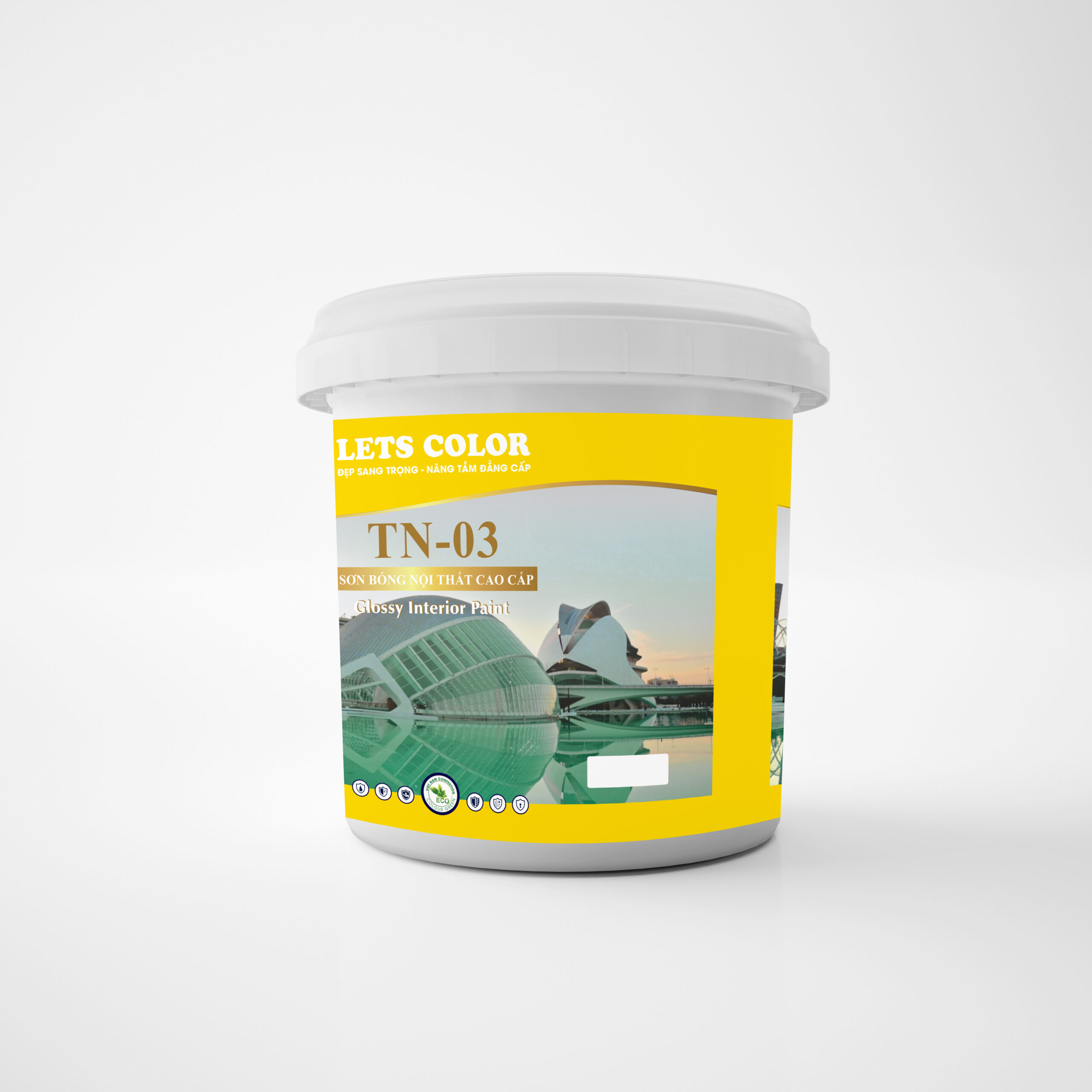 Sơn bóng nội thất cao cấp Lets Color TN-03 Sơn bóng nội thất cao cấp Lets Color TN-03