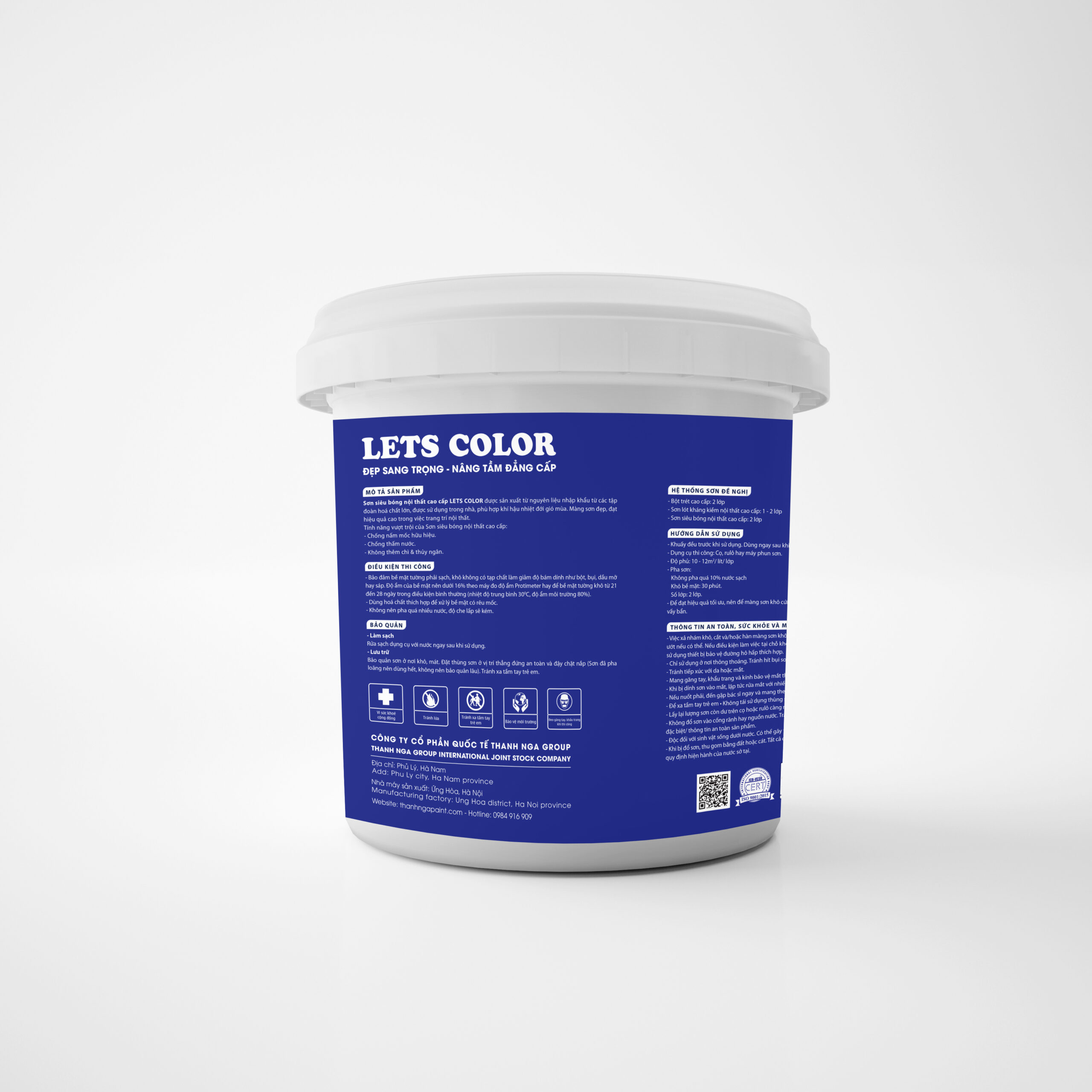 Sơn siêu bóng nội tất cao cấp Lets Color TN-04 Sơn siêu bóng nội tất cao cấp Lets Color TN-04