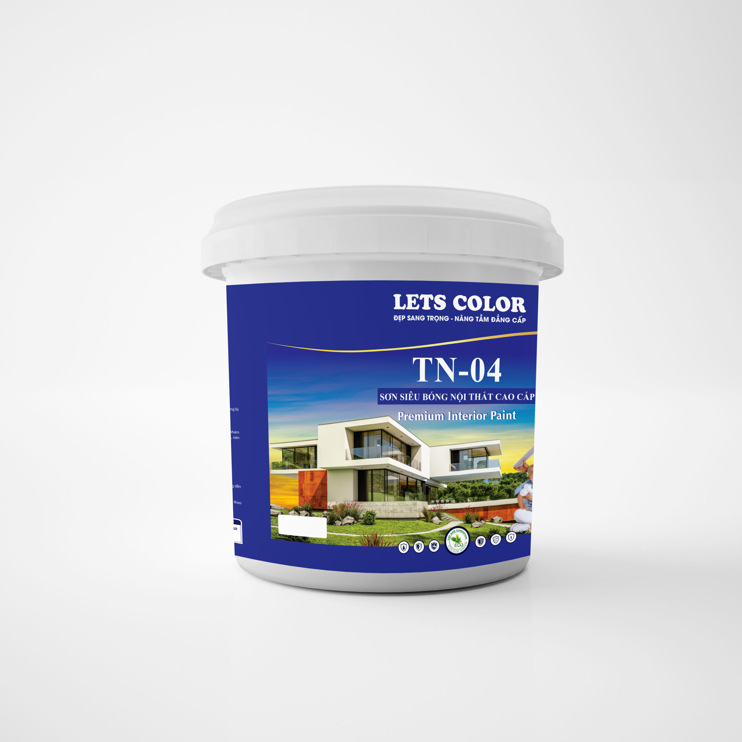 Sơn siêu bóng nội tất cao cấp Lets Color TN-04 Sơn siêu bóng nội tất cao cấp Lets Color TN-04