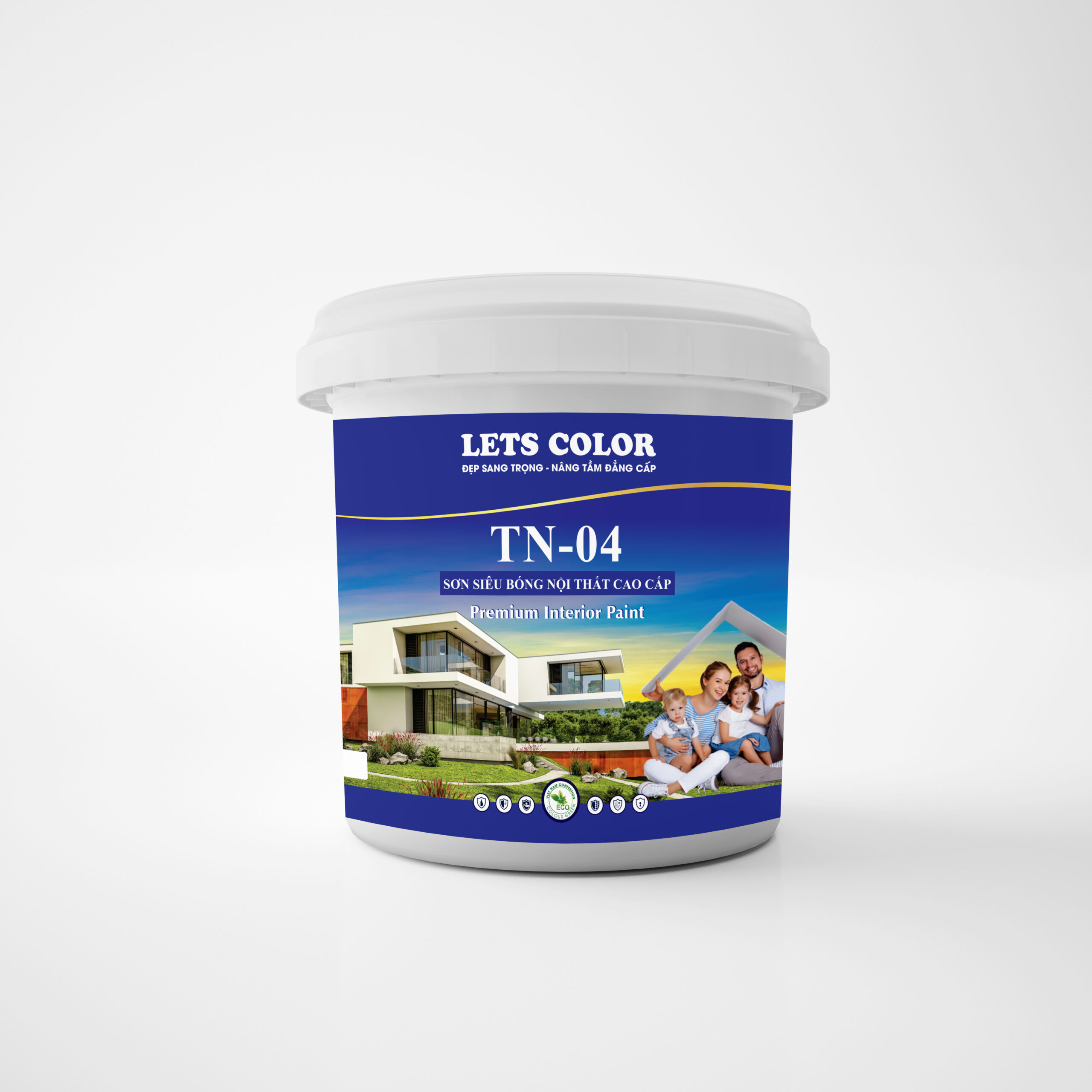 Sơn siêu bóng nội tất cao cấp Lets Color TN-04 Sơn siêu bóng nội tất cao cấp Lets Color TN-04