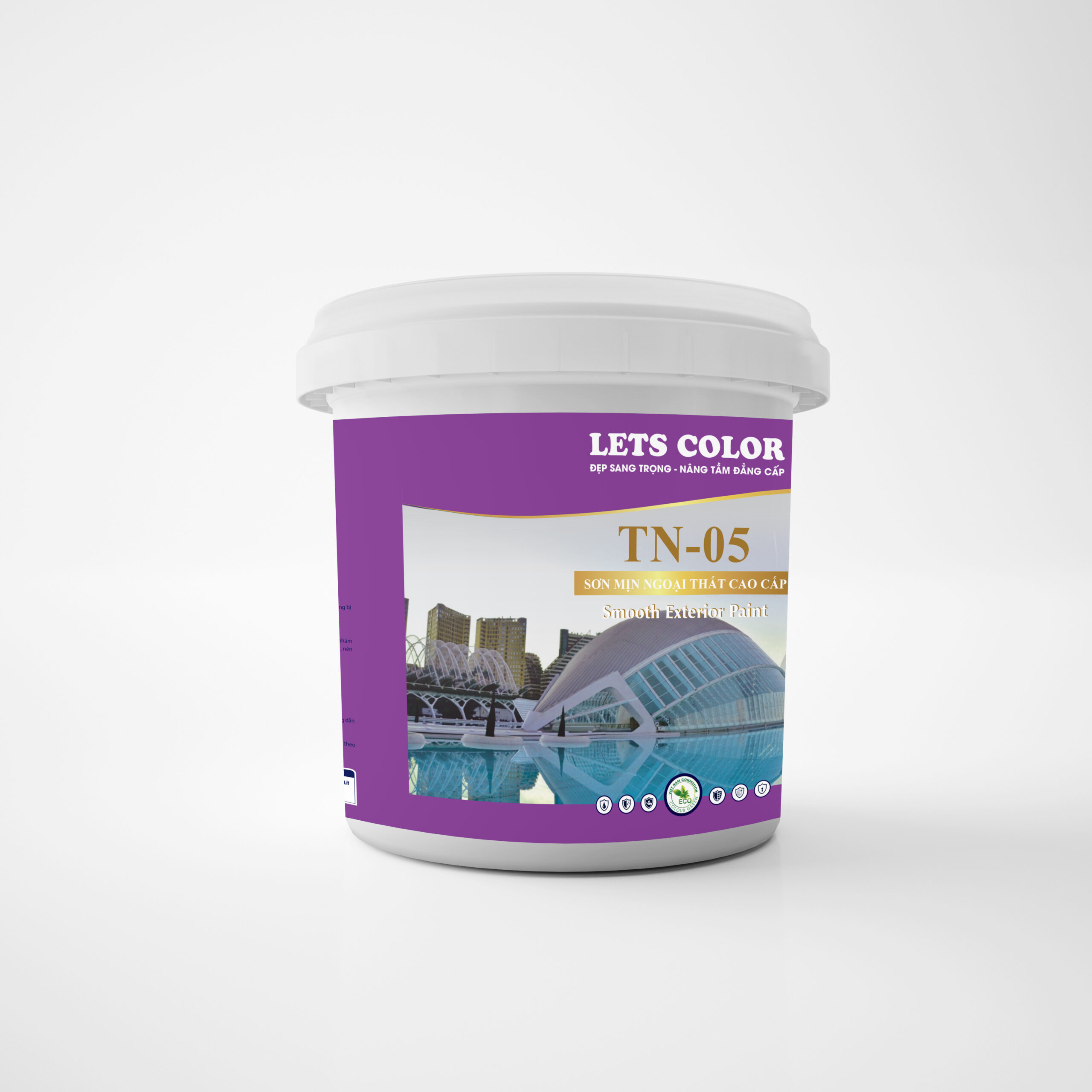 Sơn mịn ngoại thất cao cấp Lets Color TN-05 Sơn mịn ngoại thất cao cấp Lets Color TN-05