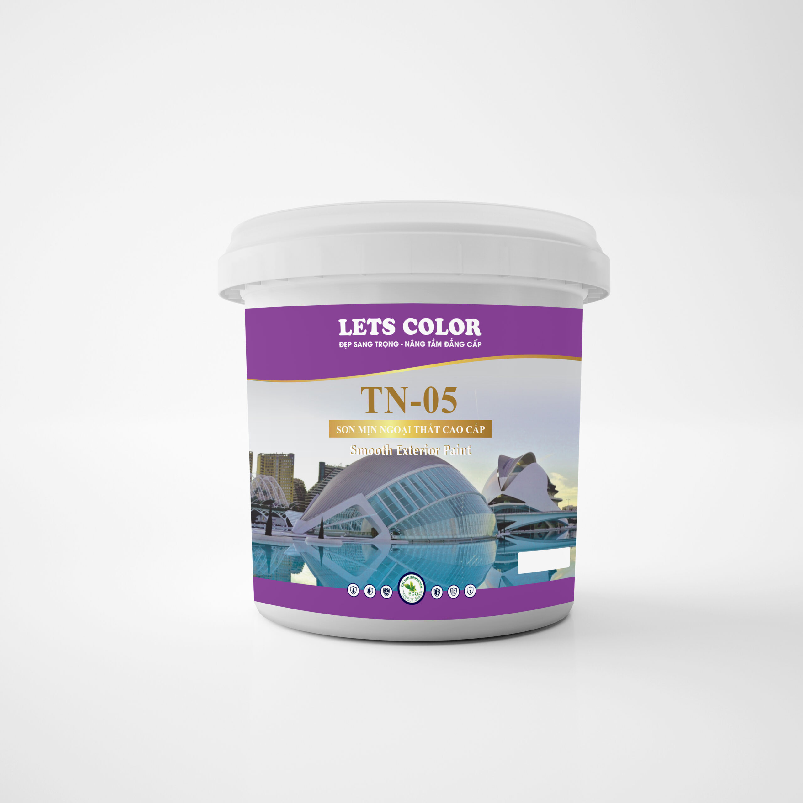 Sơn mịn ngoại thất cao cấp Lets Color TN-05 Sơn mịn ngoại thất cao cấp Lets Color TN-05