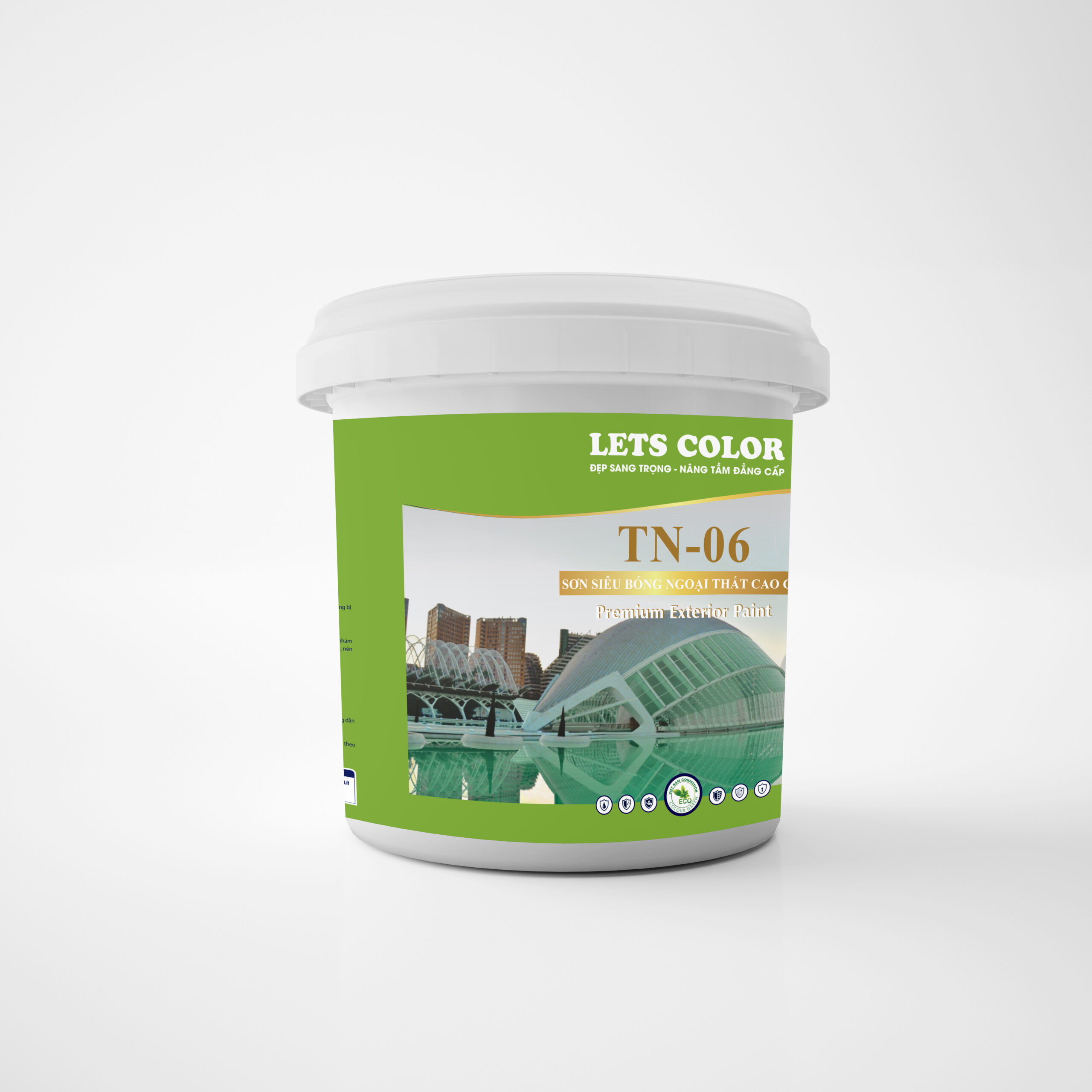 Sơn siêu bóng ngoại thất Lets Color TN-06 Sơn siêu bóng ngoại thất Lets Color TN-06