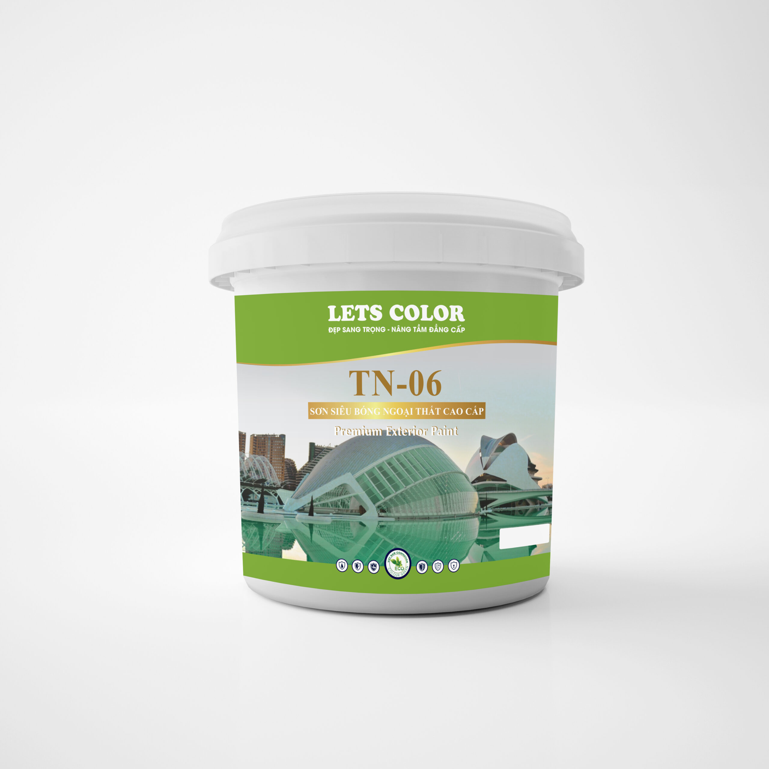 Sơn siêu bóng ngoại thất Lets Color TN-06 Sơn siêu bóng ngoại thất Lets Color TN-06