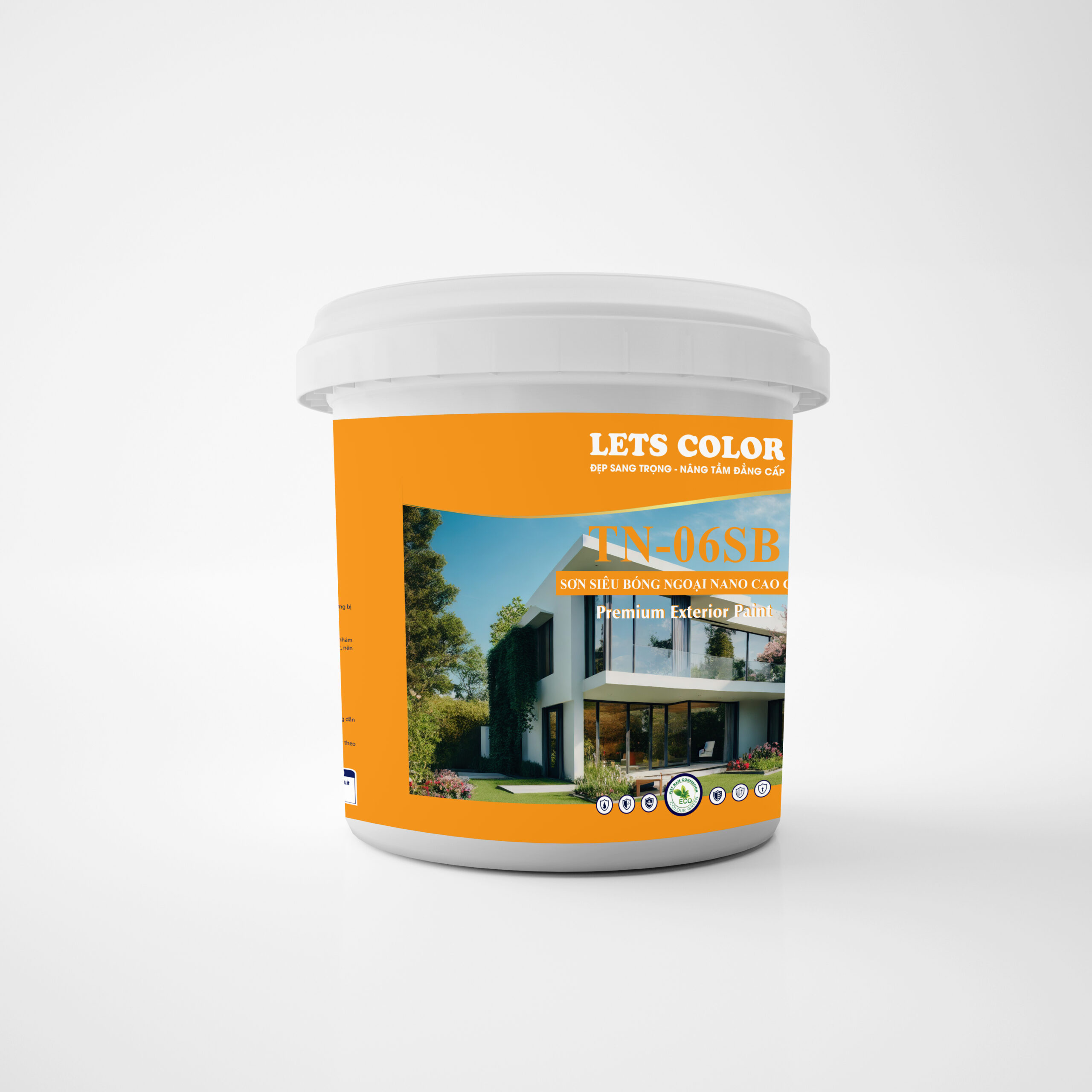 Sơn siêu bóng ngoại nano cao cấp Lets Color TN-06SB Sơn siêu bóng ngoại nano cao cấp Lets Color TN-06SB