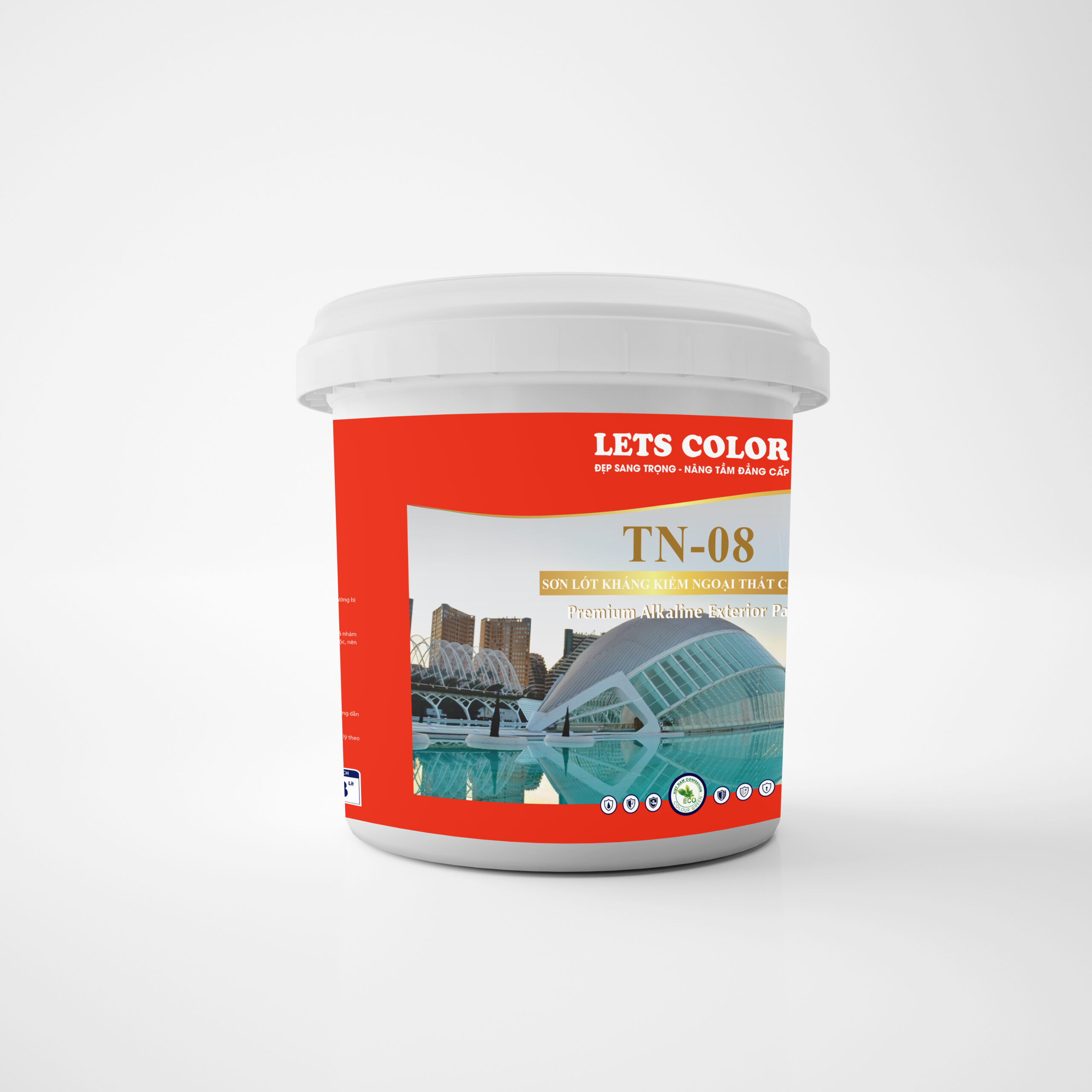 Sơn lót kháng kiềm ngoại thất Lets Color TN-08 Sơn lót kháng kiềm ngoại thất Lets Color TN-08