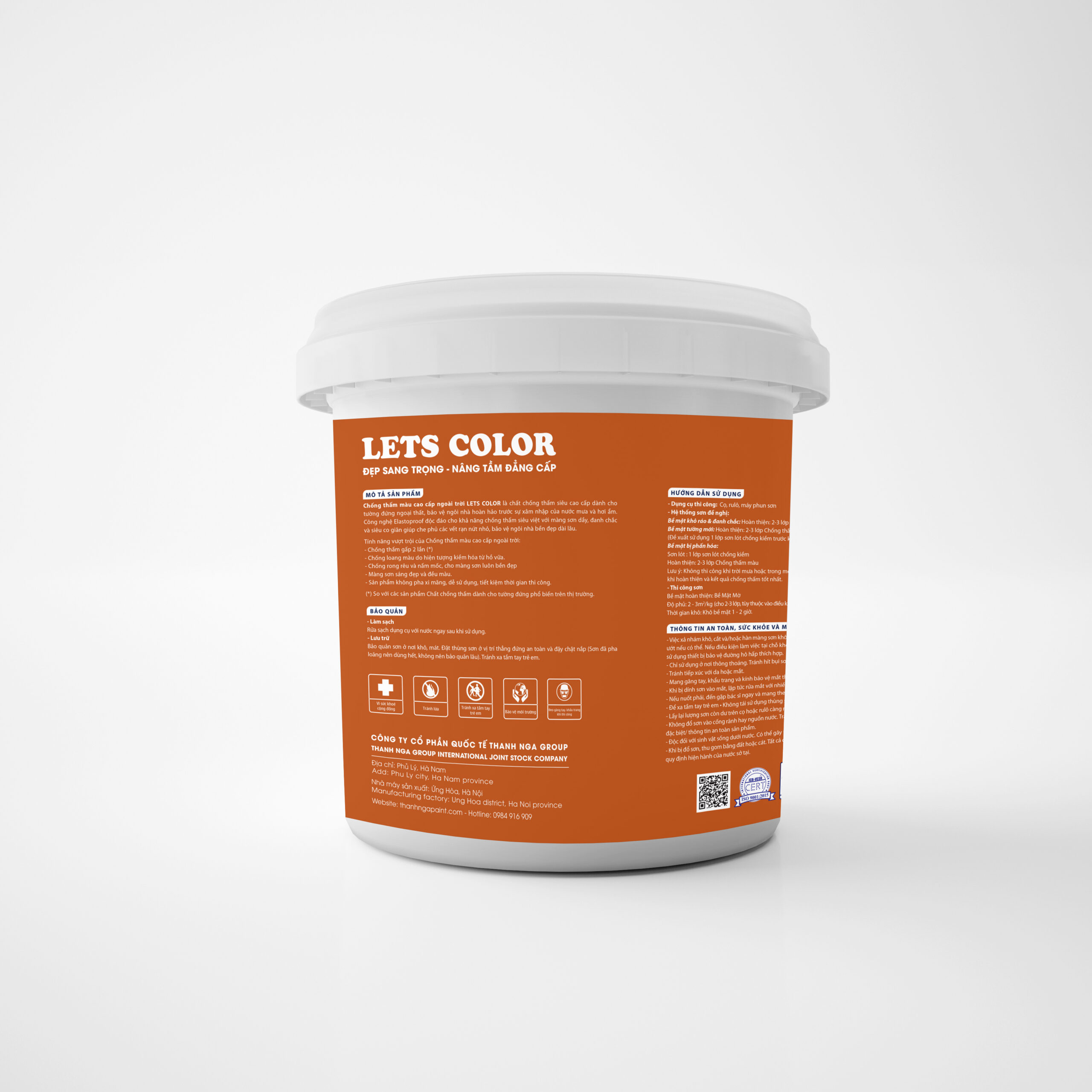 Sơn chống thấm màu TN-25 Lets Color Paint Sơn chống thấm màu TN-25 Lets Color Paint