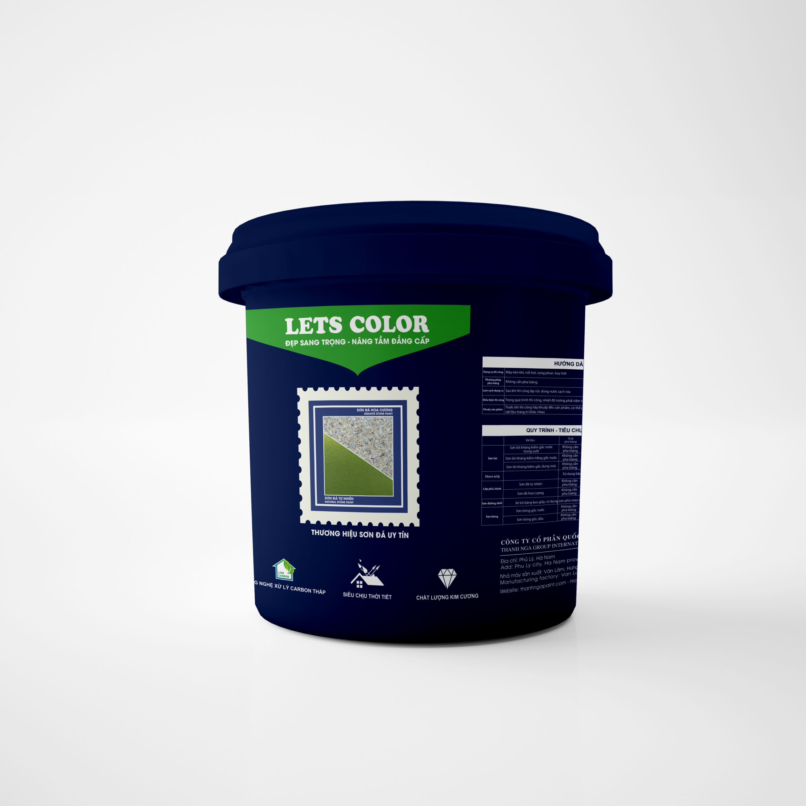 Sơn đá cẩm thạch cao cấp LetsColor Sơn đá cẩm thạch cao cấp LetsColor