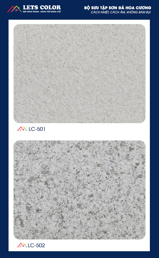 Bảng màu sơn đá hoa cương