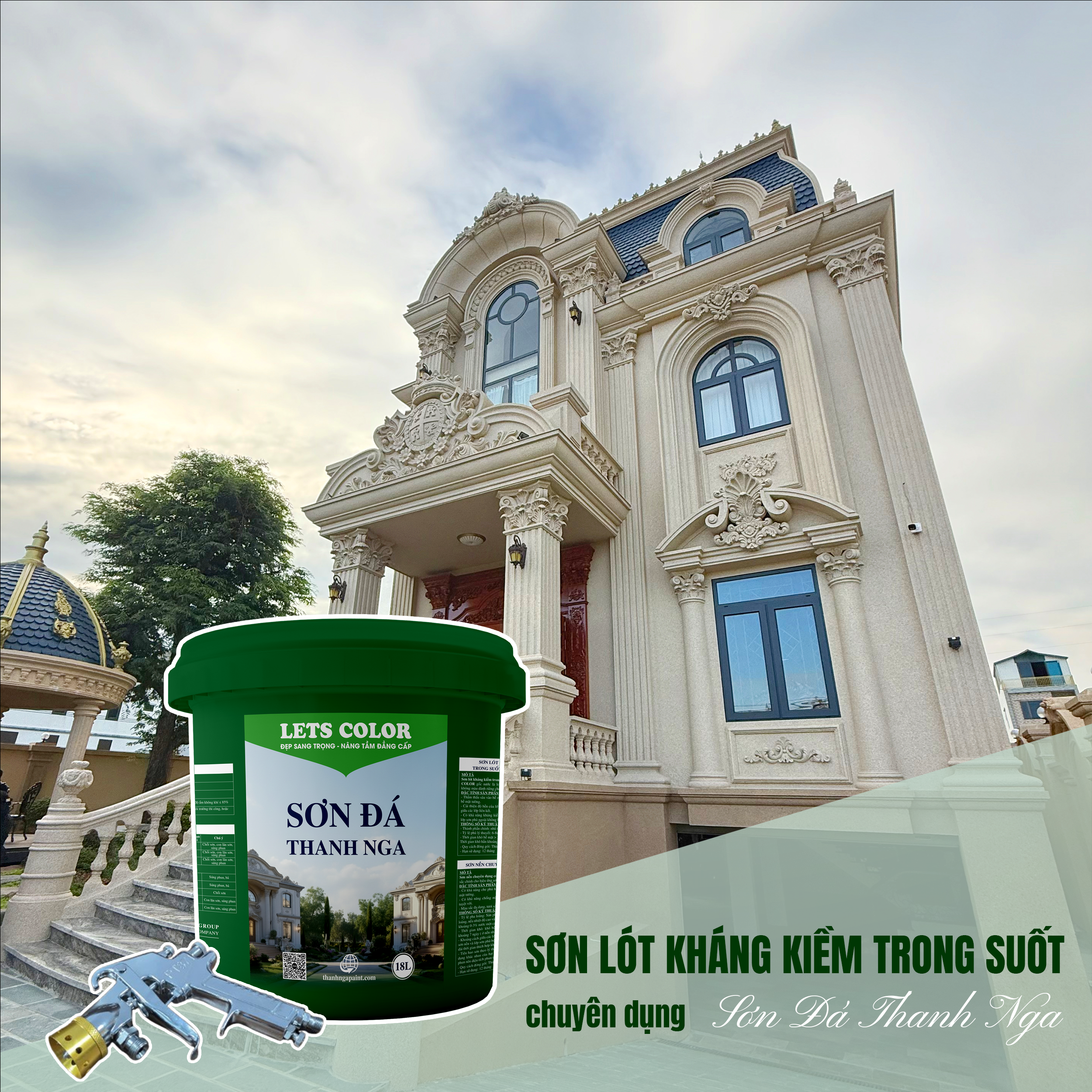 Sơn lót kháng kiềm chuyên dụng cao cấp LetsColor (5 lít)