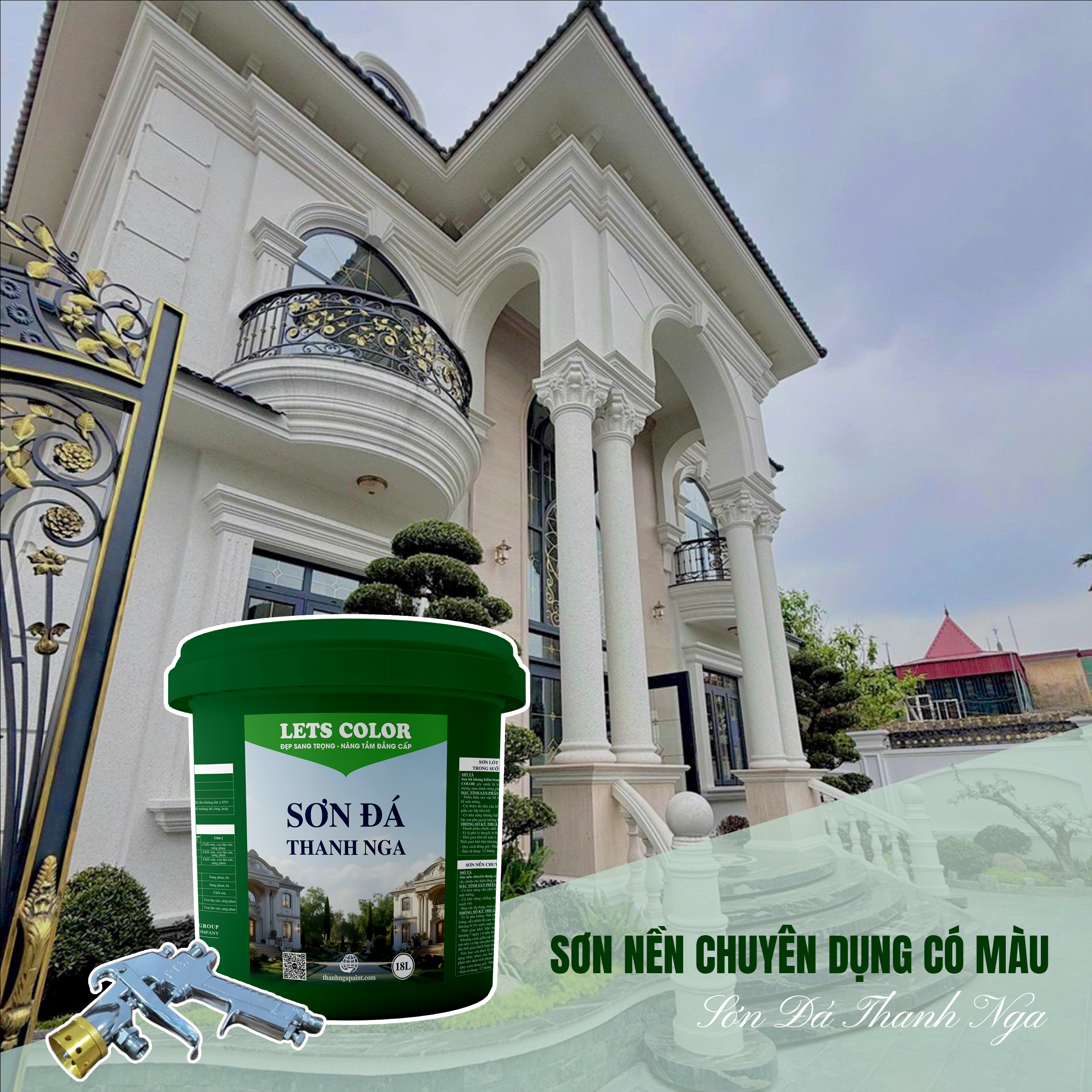 Sơn nền chuyên dụng cao cấp LetsColor (5 lít)