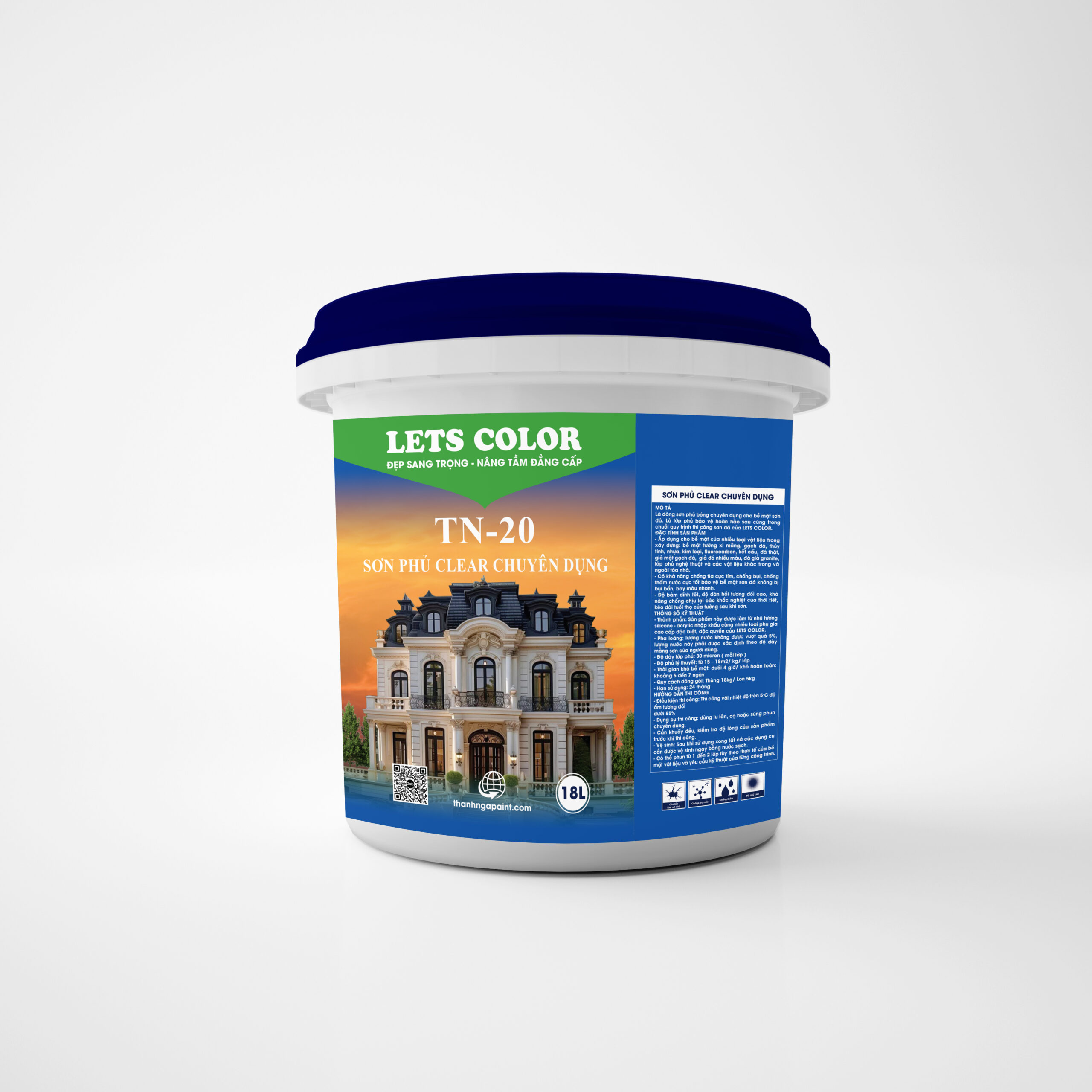 Sơn phủ bóng cao cấp LetsColor Sơn phủ bóng cao cấp LetsColor