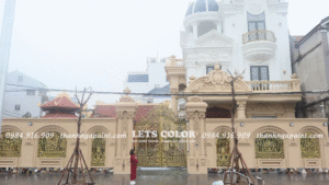 Công trình sơn đá tại Đông Anh - Hà Nội