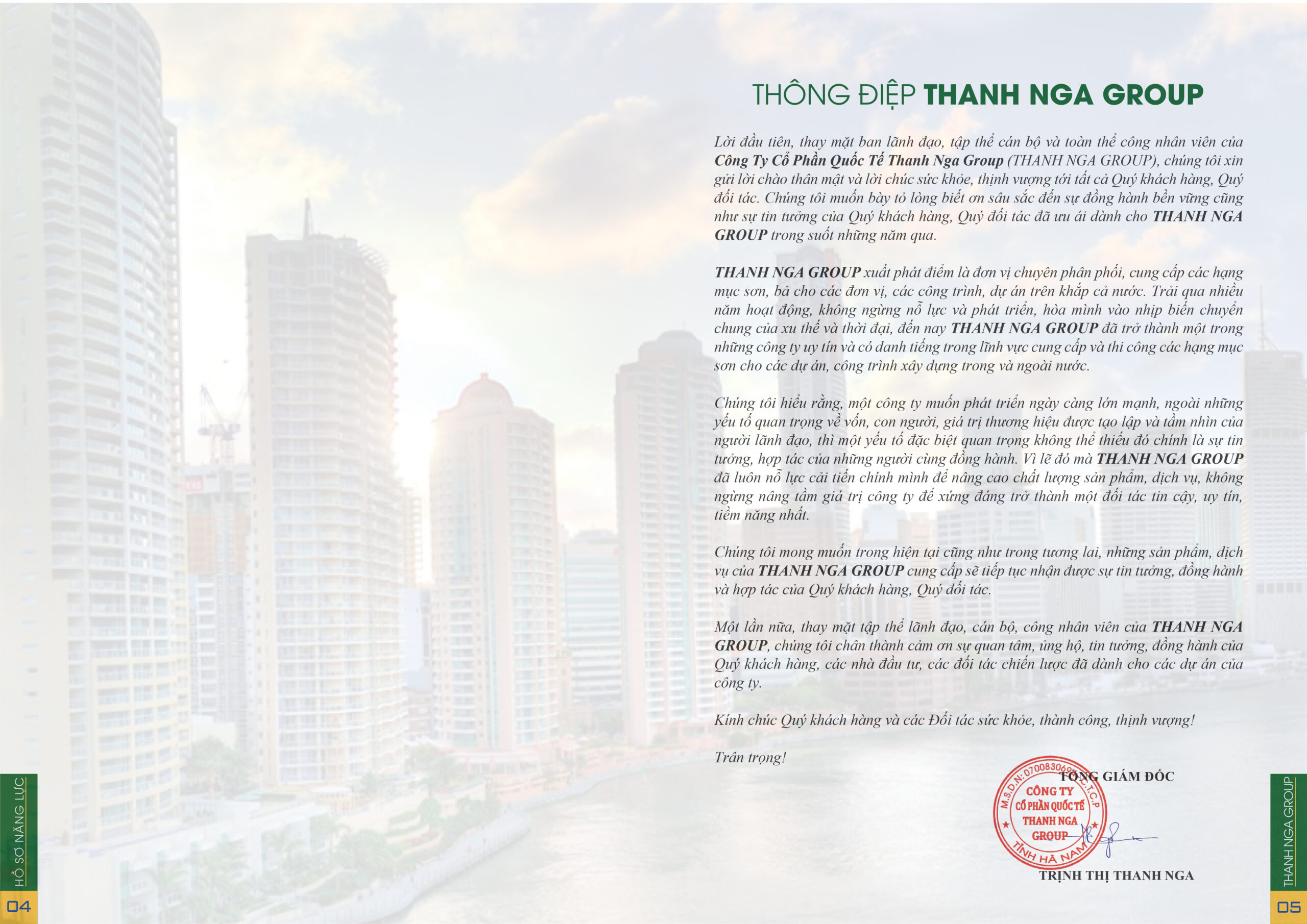Hồ sơ năng lực Thanh Nga Paint