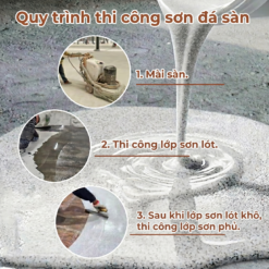 Quy trình thi công sơn đá sàn