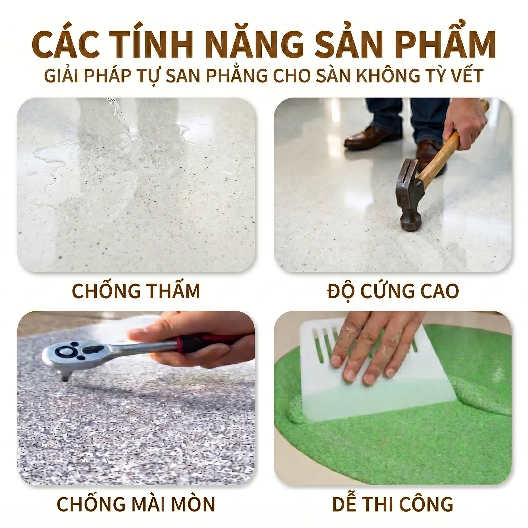 Tính năng của sơn đá sàn Tính năng của sơn đá sàn
