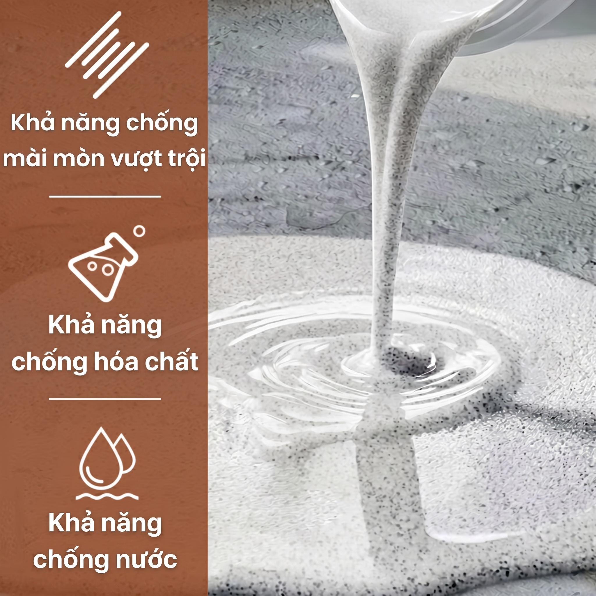 Ưu điểm của sơn đá sàn