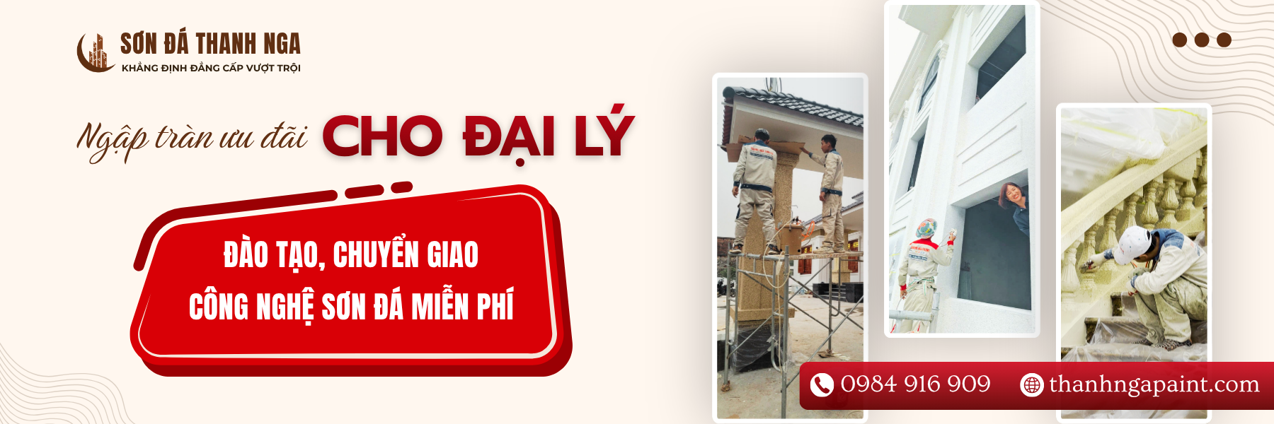 Banner website - Chuyển giao công nghệ sơn đá